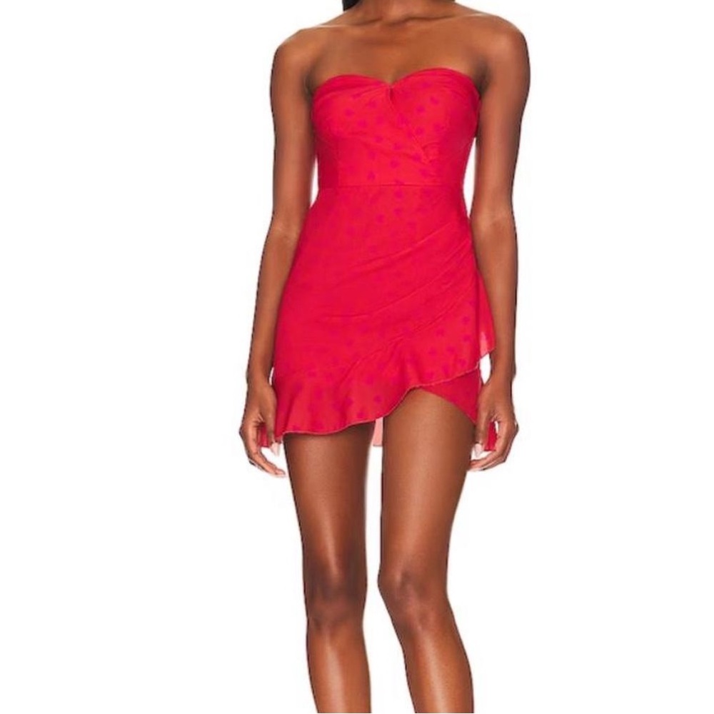 Mini red Revlon dress